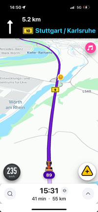 235 km/h sur autoroute allemande